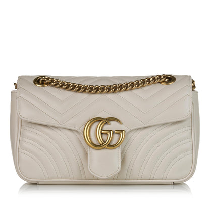 Gucci GG Marmont Matelasse Leather Crossbody Bag (SHG-33434)