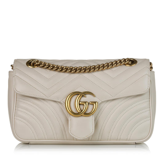 Gucci GG Marmont Matelasse Leather Crossbody Bag (SHG-33434)