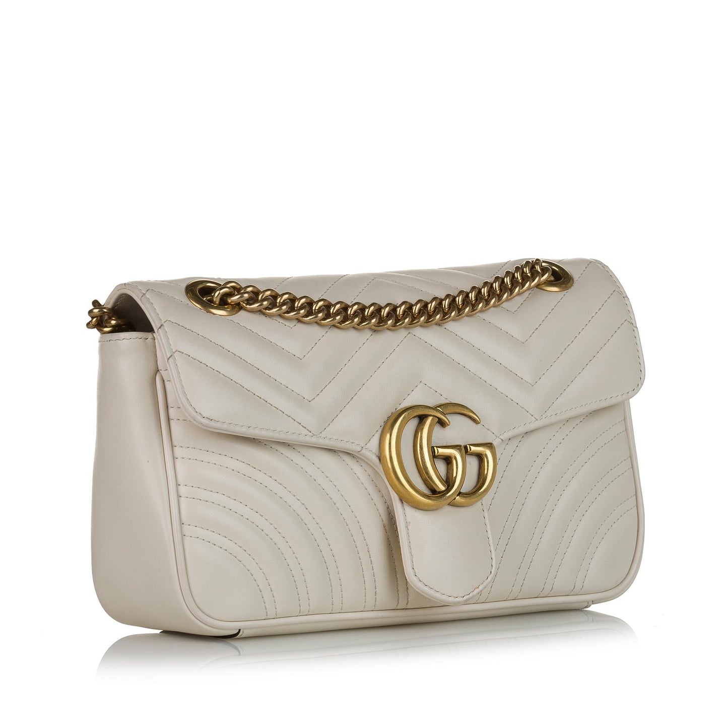 Gucci GG Marmont Matelasse Leather Crossbody Bag (SHG-33434)