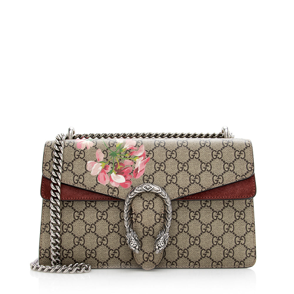 Gucci GG Supreme Blooms Dionysus Small Shoulder Bag (SHF-18805)