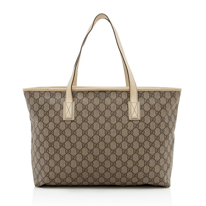 Gucci GG Supreme Classic Medium Zip Tote (SHF-17382)