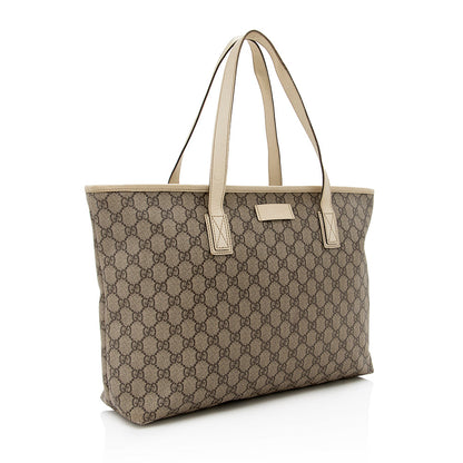 Gucci GG Supreme Classic Medium Zip Tote (SHF-17382)