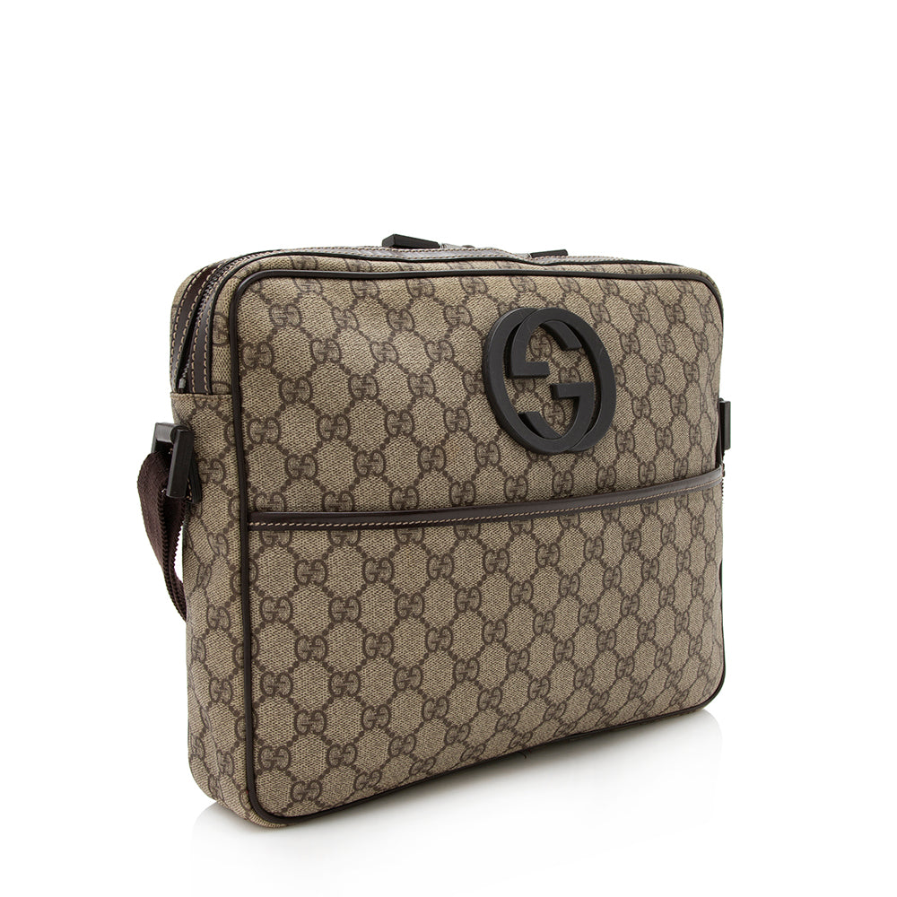 Gucci GG Supreme Interlocking GG Messenger Bag (SHF-13066)