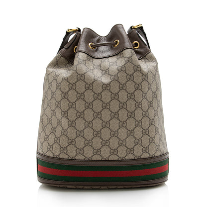 Gucci GG Supreme Ophidia Bucket Bag (SHF-17902)