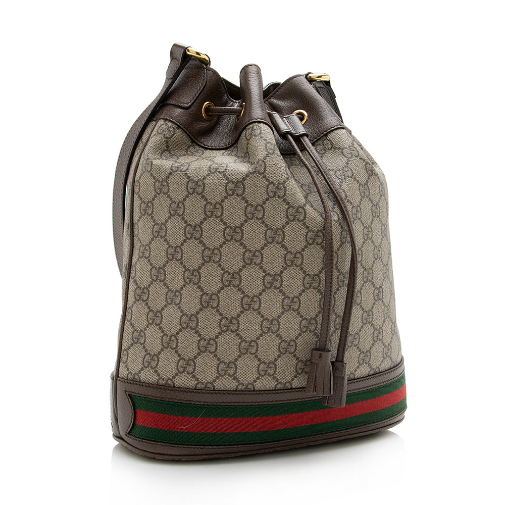 Gucci GG Supreme Ophidia Bucket Bag (SHF-17902)