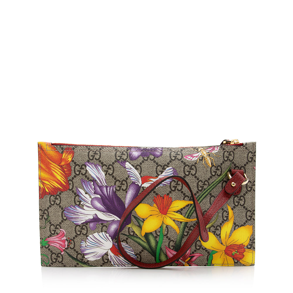 Gucci GG Supreme Ophidia Flora Pochette (SHF-17514)