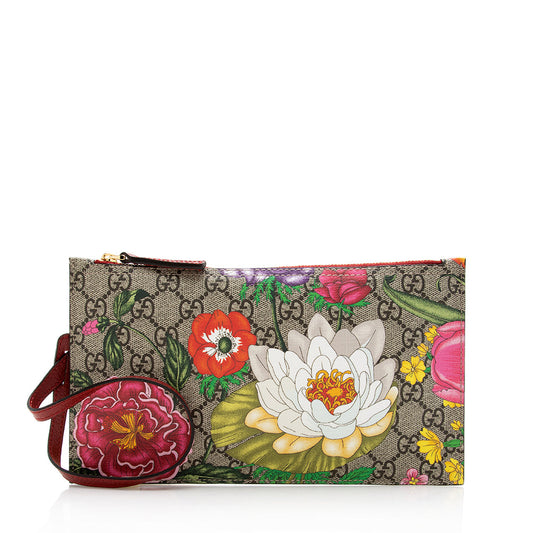 Gucci GG Supreme Ophidia Flora Pochette (SHF-17514)