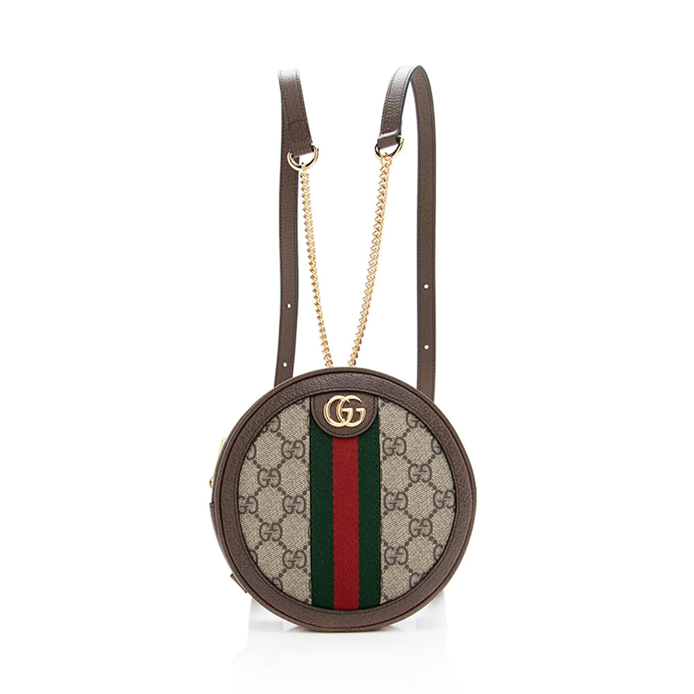 Gucci GG Supreme Ophidia Round Mini Backpack (SHF-18788)