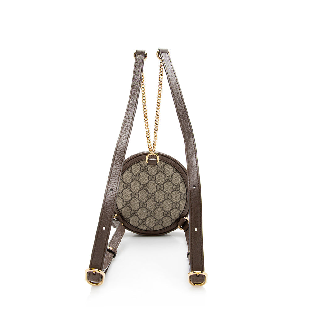 Gucci GG Supreme Ophidia Round Mini Backpack (SHF-16142)