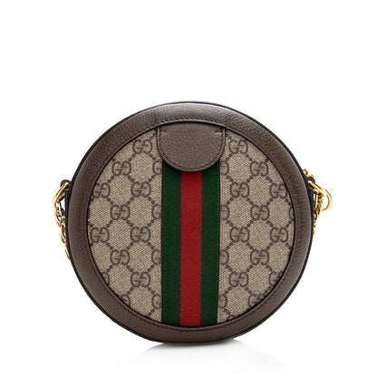 Gucci GG Supreme Ophidia Round Mini Shoulder Bag (SHF-21170)