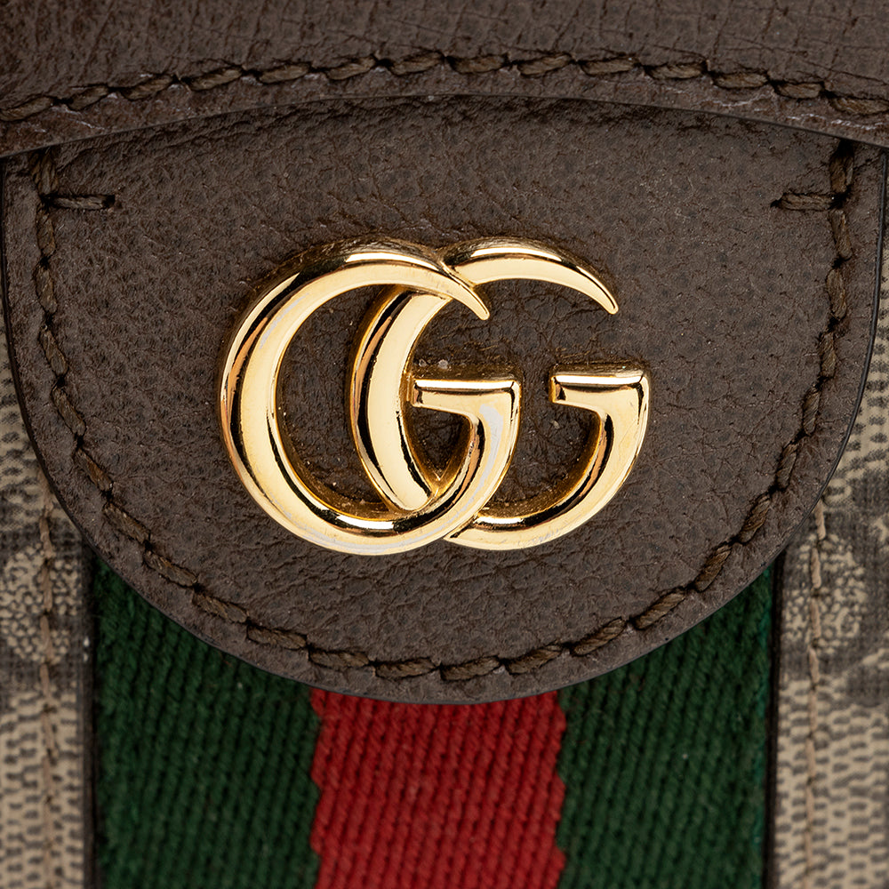 Gucci GG Supreme Ophidia Round Mini Shoulder Bag (SHF-21170)