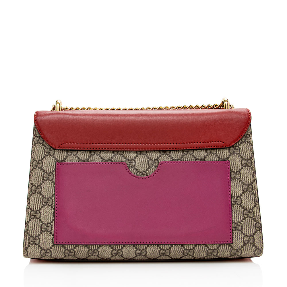 Gucci GG Supreme Padlock Medium Shoulder Bag (SHF-15259)