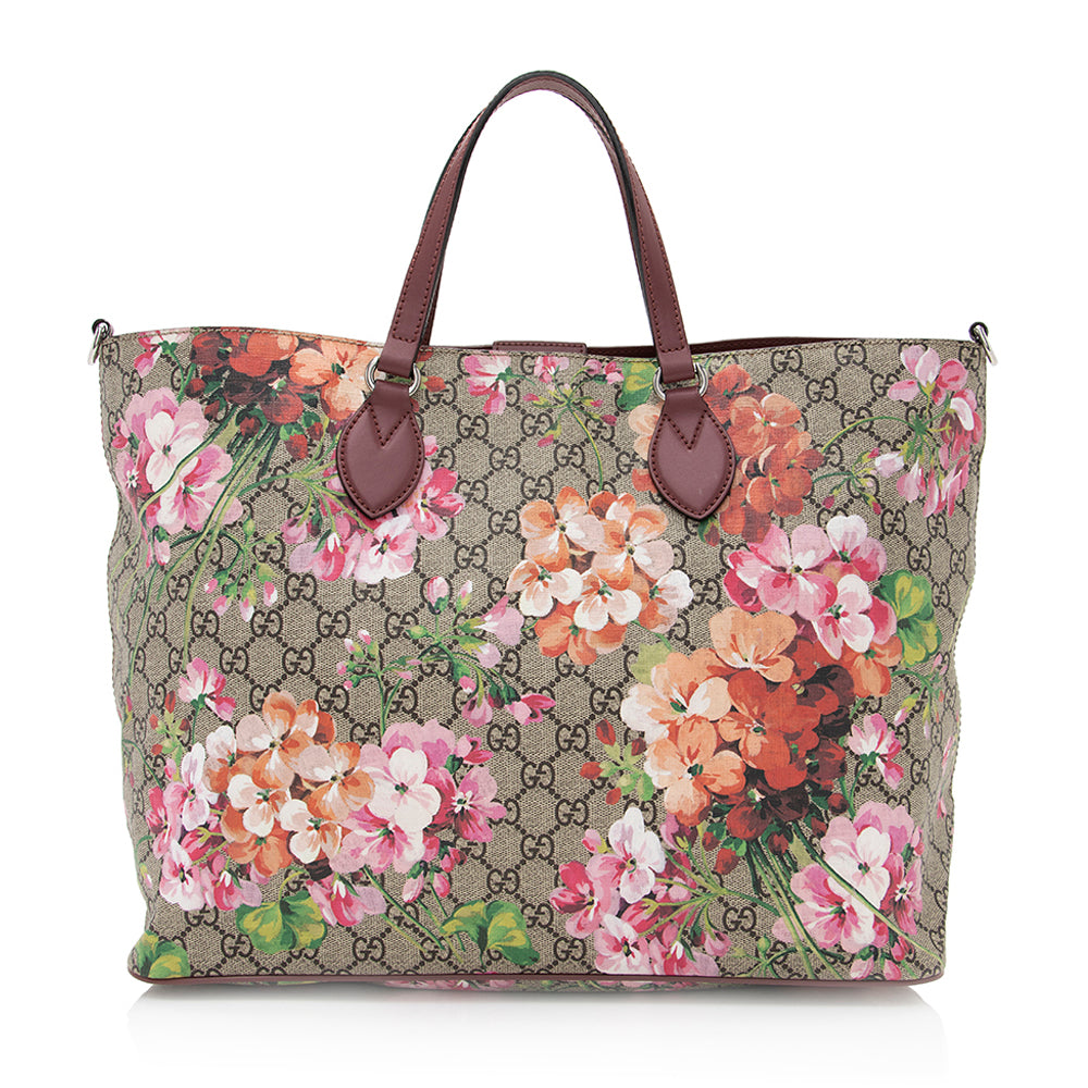 Gucci GG Supreme Soft Blooms Tote (SHF-20757)