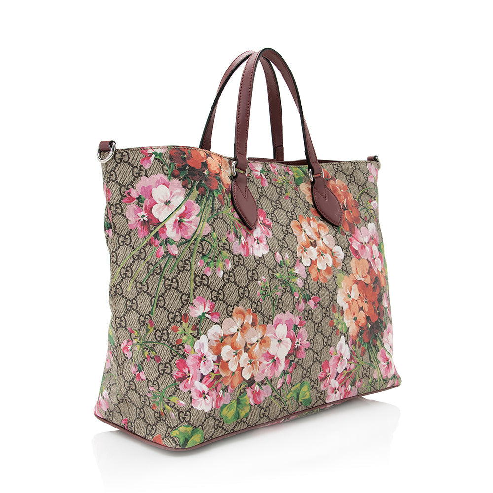 Gucci GG Supreme Soft Blooms Tote (SHF-20757)