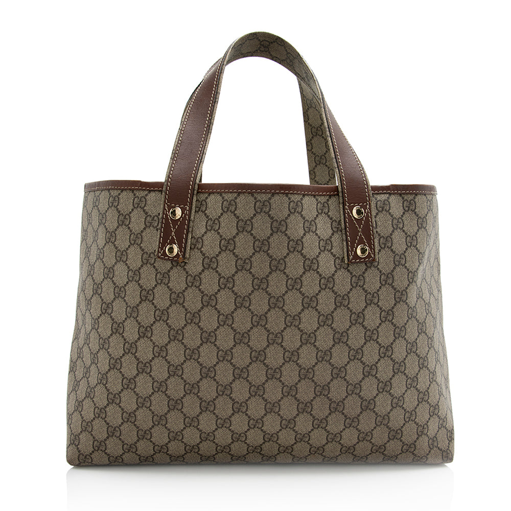 Gucci GG Supreme Web Loop E/W Shopping Tote (SHF-21048)