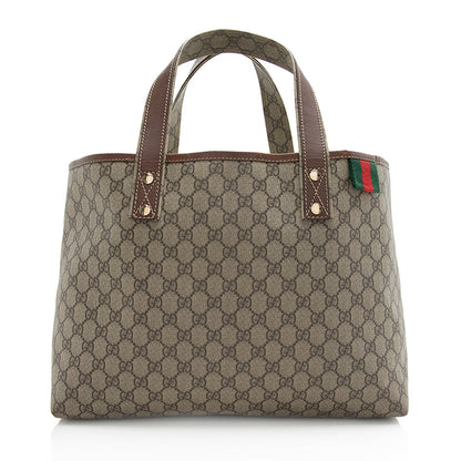 Gucci GG Supreme Web Loop E/W Shopping Tote (SHF-21048)