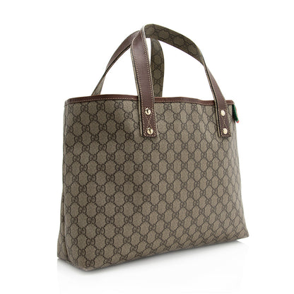 Gucci GG Supreme Web Loop E/W Shopping Tote (SHF-21048)