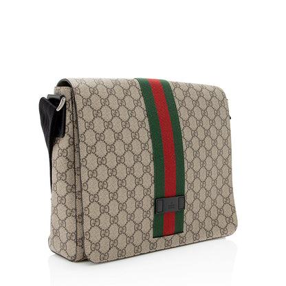 Gucci GG Supreme Web Messenger Bag (SHF-21187)