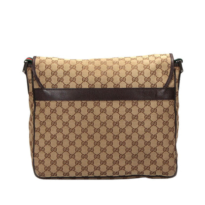 Gucci GG Web Canvas Crossbody Bag (SHG-28159)