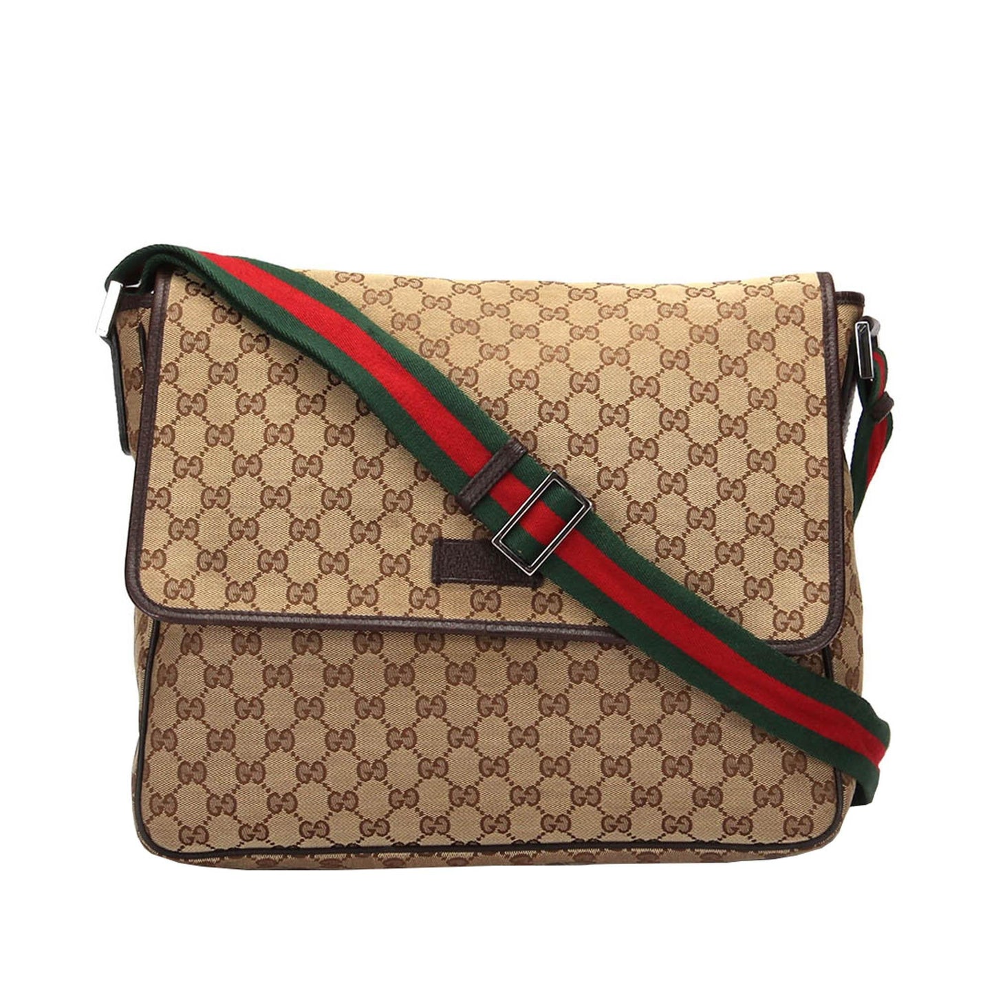 Gucci GG Web Canvas Crossbody Bag (SHG-28159)