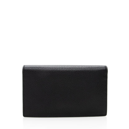 Gucci Grained Calfskin Interlocking G Chain Wallet (SHF-18720)