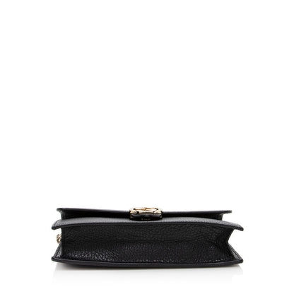 Gucci Grained Calfskin Interlocking G Chain Wallet (SHF-18720)