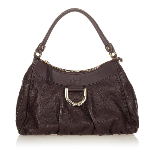 Gucci Guccissima Abbey D-Ring Shoulder Bag (SHG-25570)