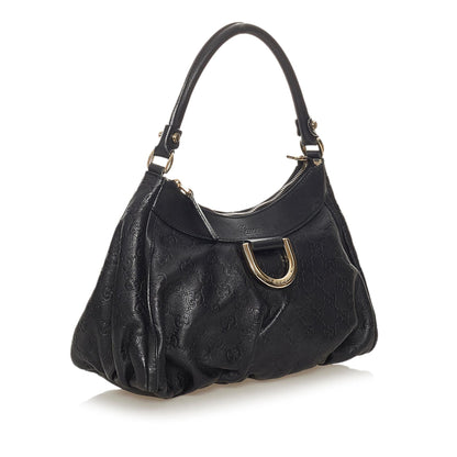 Gucci Guccissima Abbey D-Ring Shoulder Bag (SHG-27352)