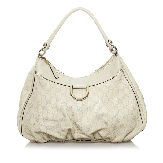 Gucci Guccissima Abbey D-Ring Shoulder Bag (SHG-33700)