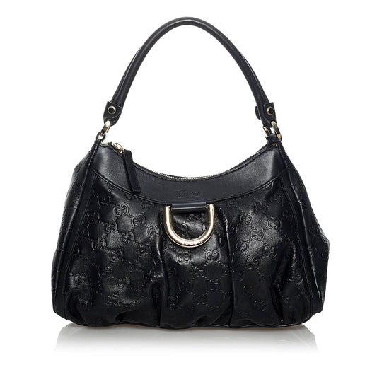 Gucci Guccissima Abbey D-Ring Shoulder Bag (SHG-33707)