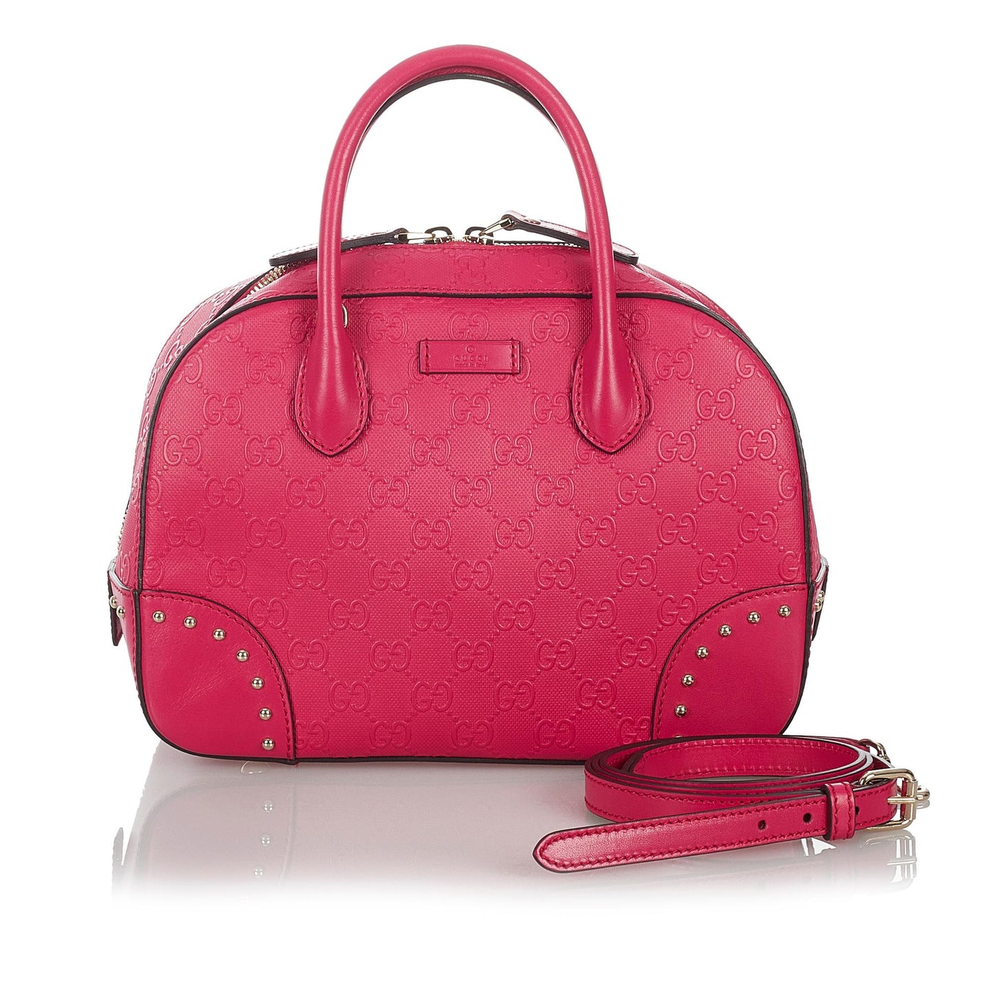 Gucci Guccissima Bright Leather Satchel (SHG-26722)