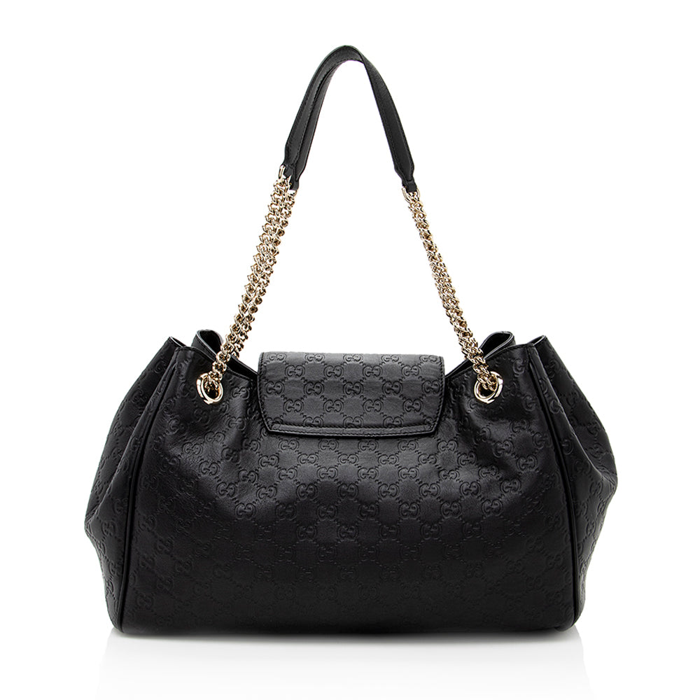 Gucci Guccissima Emily Large Shoulder Bag (SHF-18614)