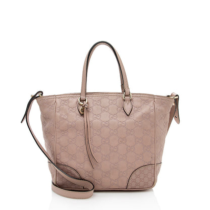 Gucci Guccissima Leather Bree Mini Tote (SHF-18654)