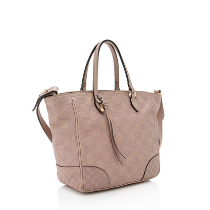 Gucci Guccissima Leather Bree Mini Tote (SHF-18654)