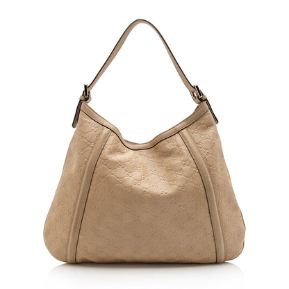 Gucci Guccissima Leather Britt Medium Hobo (SHF-16661)