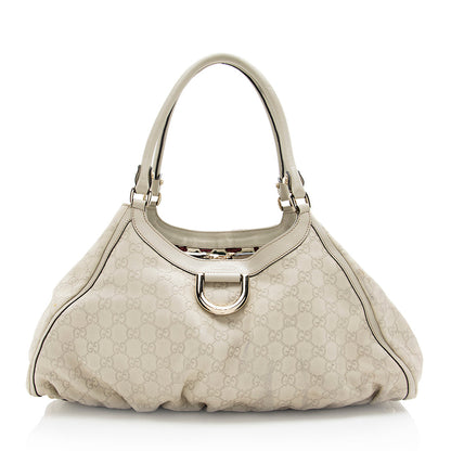 Gucci Guccissima Leather D Ring Large Hobo (SHF-18503)