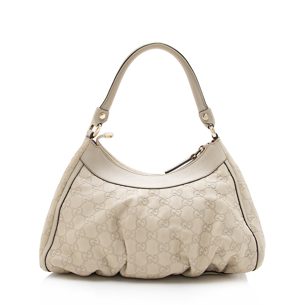 Gucci Guccissima Leather D Ring Small Hobo - FINAL SALE (SHF-15166)