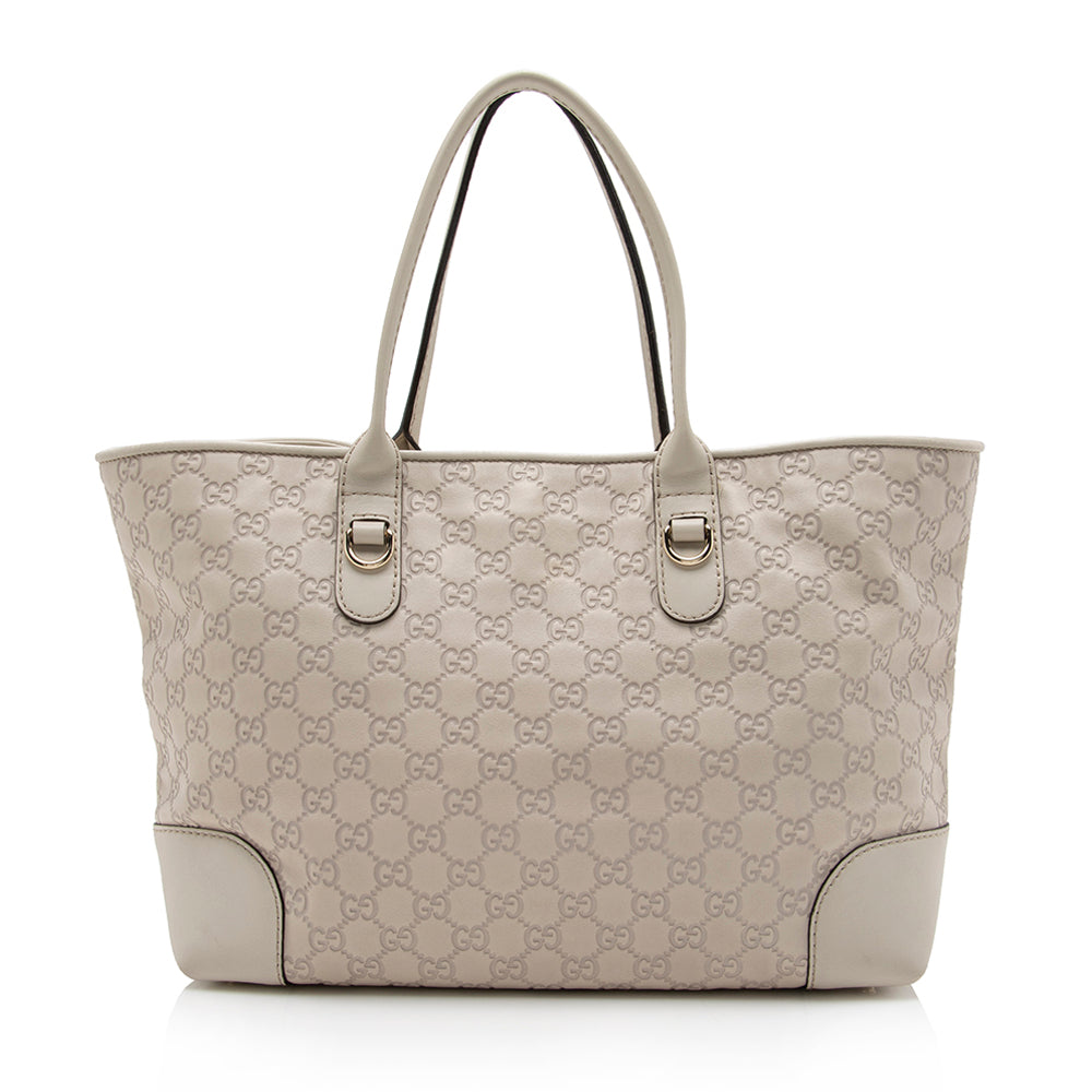 Gucci Guccissima Leather Heart Bit Medium Tote (SHF-16534)