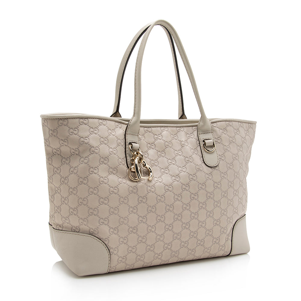 Gucci Guccissima Leather Heart Bit Medium Tote (SHF-16534)