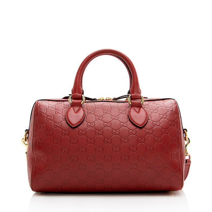 Gucci Guccissima Leather Boston Bag (SHF-18407)