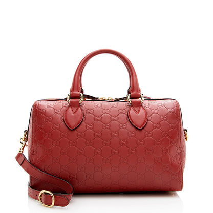 Gucci Guccissima Leather Boston Bag (SHF-18407)