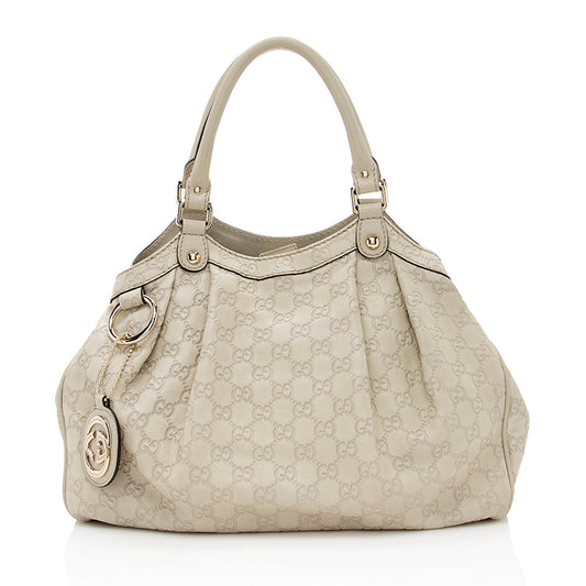 Gucci Guccissima Leather Sukey Medium Tote (SHF-17570)