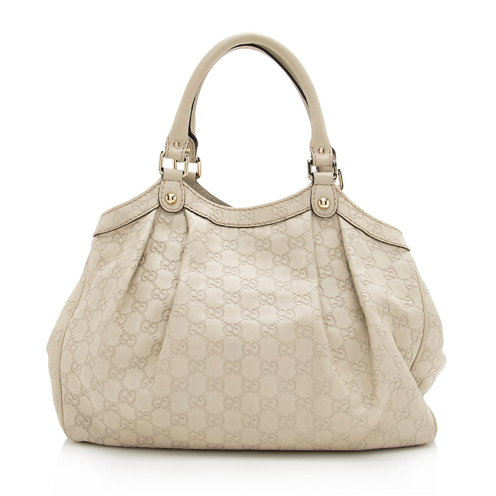 Gucci Guccissima Leather Sukey Medium Tote (SHF-17789)