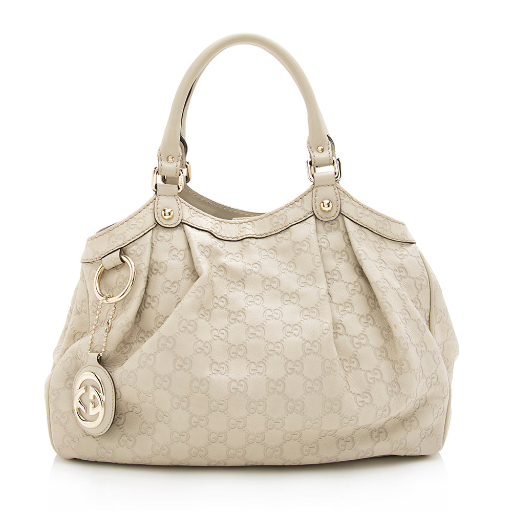 Gucci Guccissima Leather Sukey Medium Tote (SHF-17789)