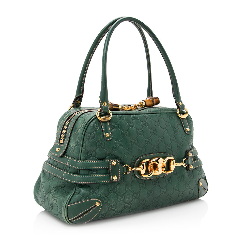 Gucci Guccissima Leather Wave Boston Bag (SHF-20754)