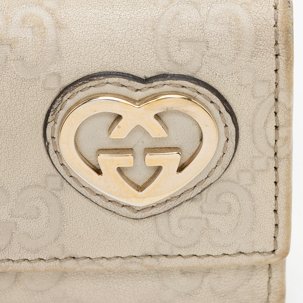 Gucci Guccissima Lovely Heart Key Case - FINAL SALE (SHF-15480)