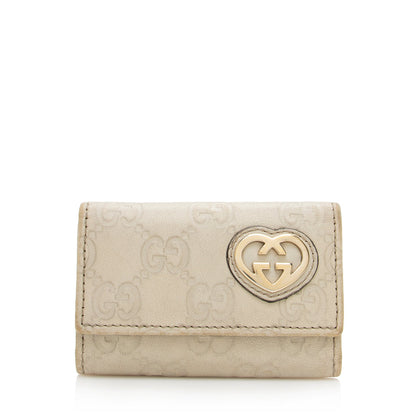 Gucci Guccissima Lovely Heart Key Case - FINAL SALE (SHF-15480)