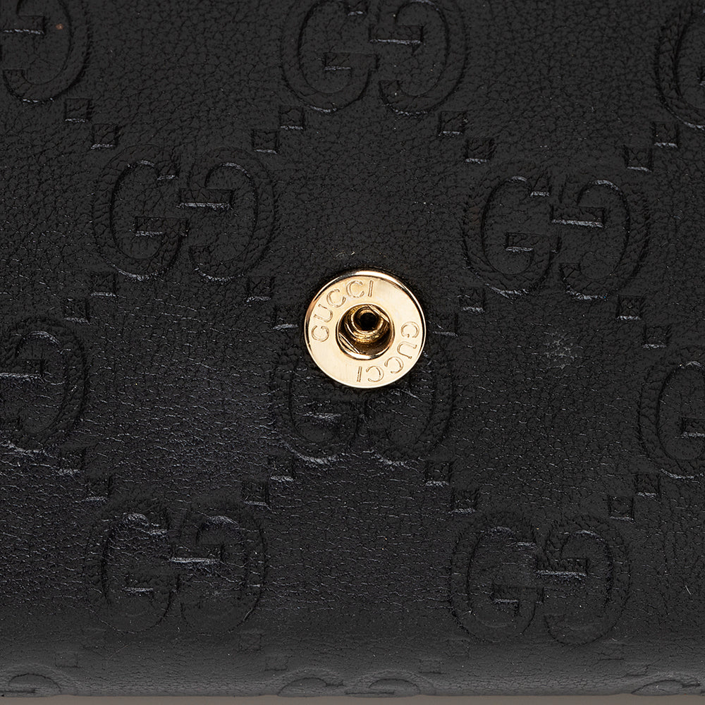 Gucci Guccissima Sukey Flap Wallet (SHF-18191)