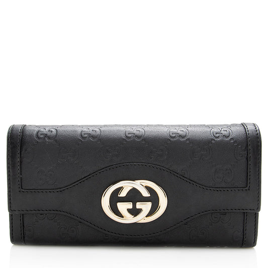 Gucci Guccissima Sukey Flap Wallet (SHF-18191)