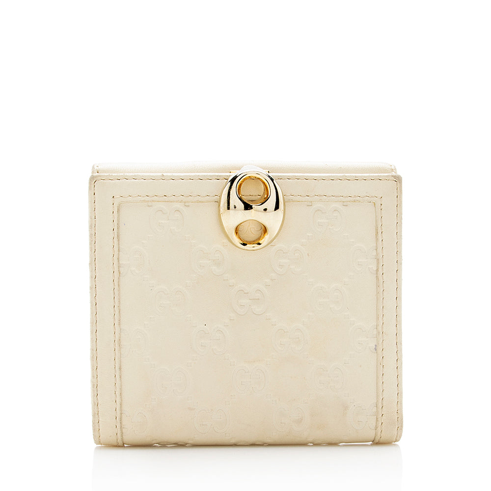 Gucci Guccissima Wave French Compact Wallet - FINAL SALE (SHF-15279)